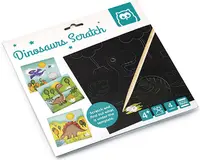 Set creativ Eurekakids - Carte de zgariat, Dinozauri