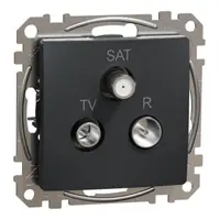 Sedna Design, Priza TV-R-SAT finala 4dB, antracit