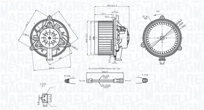 Ventilator habitaclu potrivit OPEL INSIGNIA A, INSIGNIA A COUNTRY, MERIVA B 1.3D-2.8 07.08-03.17