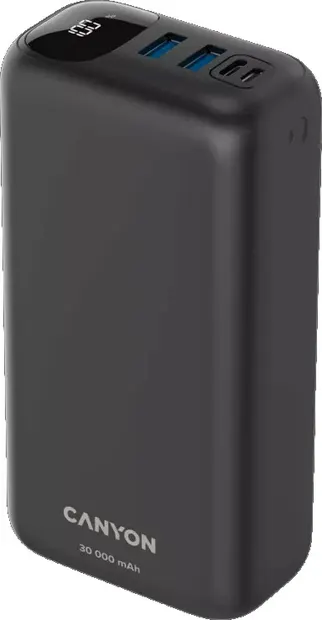 Baterie portabilă Canyon - PB-301, 30000 mAh, Neagră