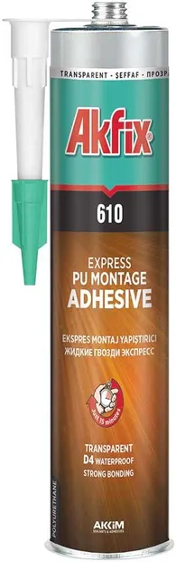 Lipici poliuretanic Akfix - 610 Pu Express, 310 ml, incolor