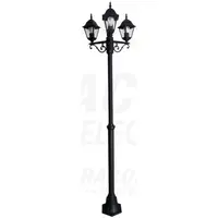 Corp de iluminat cu picior,3 braten230VAC, 50Hz, E27,max.3×60W, IP54,2,08m