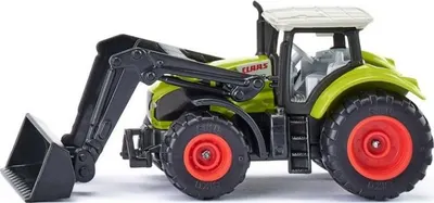 Jucarie metalica Siku - Tractor cu incarcator frontal Claas