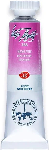 Vopsea de acuarelă Paleta Nevskaya Leningrad, Nopti albe - 368, Roz neon, 10 ml