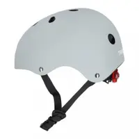 Casca de bicicleta pentru copii Trike Fix, marime M (55-58 cm), lumina LED integrata si 11 orificii de ventilaie, Grey