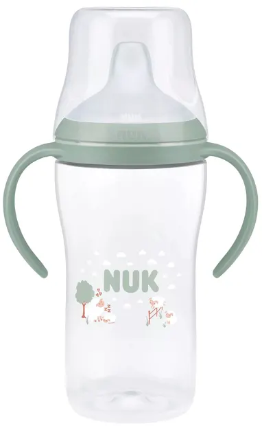 Biberon NUK Perfect Match - Cu duză de suc, TC, РР, 260 ml, oaie, verde