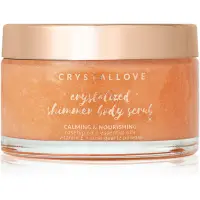 Crystallove Rose Quartz Shimmer Body Scrub exfoliant pentru corp 200 g