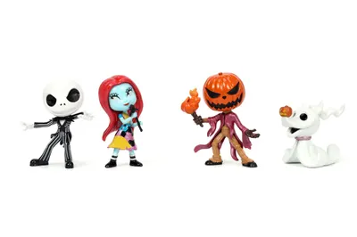 Set figurine - Metalfigs - Disney Tim Burton The Nightmare Before Christmas. 4 pieces