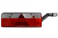 Stop spate dreapta EUROPOINT III (LED, 24V, cu intermitent, cu far de ceata, marsarier, cu stop, lumina de parcare, reflector triunghiular, cu lampa cu brat prelungitor, conector: ASS2.1 7PIN)