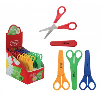 Foarfeca gradinita, cu protectie, 13cm, Daco