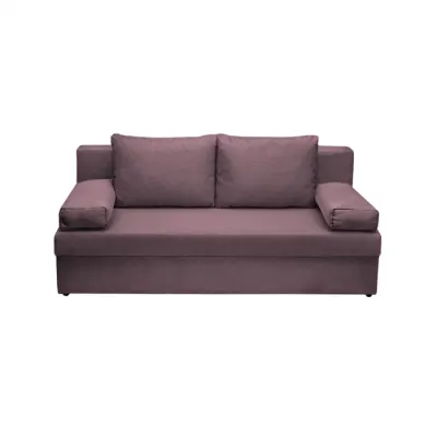 Canapea extensibila ANA, 3 locuri, cu lada depozitare, mov, 185x82x80 cm