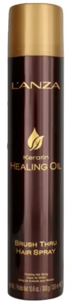 Lanza Keratin Healing Oil Spray pentru descurcare ușoară a părului Brush Thru, 350 ml