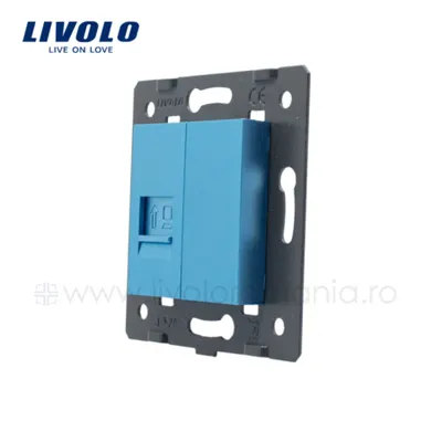 Modul Priza simpla rețea calculator, RJ45 Albastru