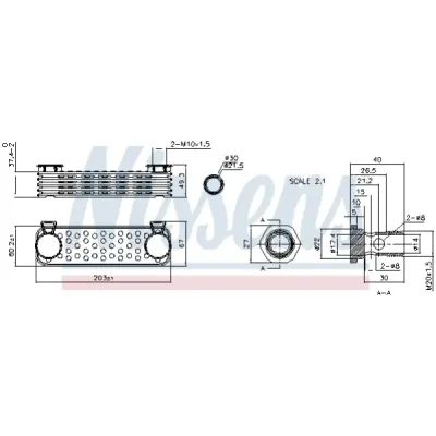 Radiator ulei, ulei motor NISSENS 90997