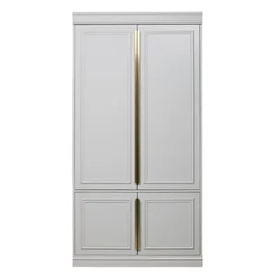 Șifonier gri deschis din lemn de pin 110x215x62 cm Organize – WOOOD