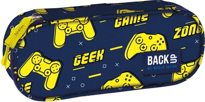 Penar oval școlar BackUp A - Game Zone, 1 fermoar