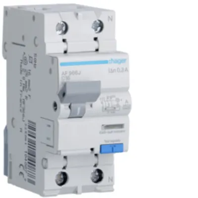 Disjunctor diferențial P+N 16A/300mA, C, 6kA, tip A