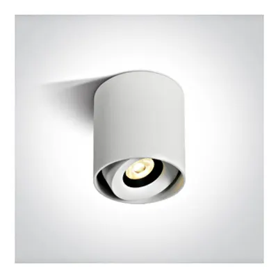 Pukki Round LED 8W 640lm 3000K 36° 220-240V Triac IP20 alb