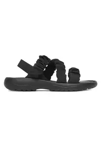 Sandale textil - negru - piele ecologica - Negru