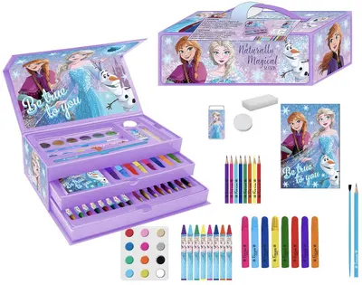Set de desen Cerda Frozen - Într-o valiză cu 3 niveluri