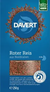 Orez roșu organic din Piemont, 250 g, Davert