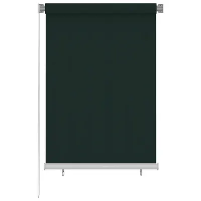 vidaXL Jaluzea tip rulou de exterior, 105 (l) x 140 (î) cm, verde închis, HDPE