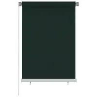 vidaXL Jaluzea tip rulou de exterior, 105 (l) x 140 (î) cm, verde închis, HDPE