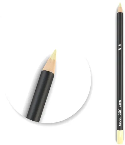 Creion pe baza de apa pentru modelat AK Interactive - Watercolor Pencil Buff AK10029 (1 buc )