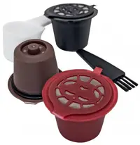 Capsule reutilizabile pentru aparat de cafea Nerthus - Nespresso, 5 piese