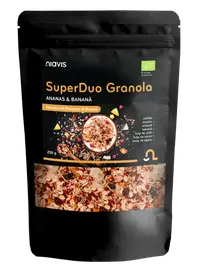 Granola cu ananas si banana Super Duo, 250g, Niavis