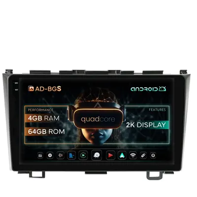 Navigatie 2K Honda CRV (2006-2012), Android, S-Quadcore 4GB RAM + 64GB ROM, 9.5 Inch - AD-BGS90042K+AD-BGRKIT006