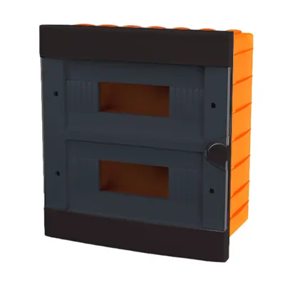 Plastic Box For Flush Mnt. 24 Way (2x12), Negru
