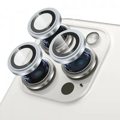 Folie de protectie Camera Spate Lito S+ pentru Apple iPhone 17 Pro Max / 17 Pro, Sticla Securizata, Albastra