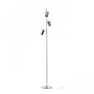 BUGSY Lampa podea crom sticla 230V GU10 3x50W
