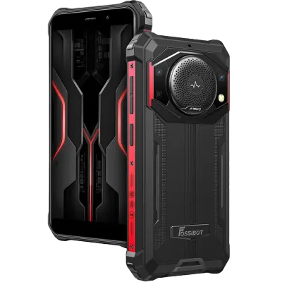 Telefon rugged Fossibot F101P, 4G, 5.45-inch, Helio P22, 4GB RAM, 64GB, 10600mAh, Android 13, Red