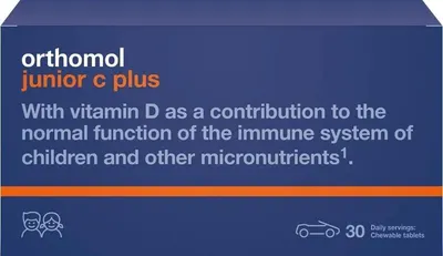 Orthomol Junior C Plus, 90 tablete masticabile