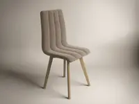 Scaun Karma Tapitat Cappuccino Maro / Stejar