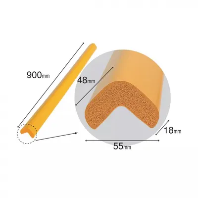 Banda protectie mobilier pentru copii Car Boy Safety Albastru 90 cm din spuma 55x900x48x18 cm