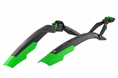 Set 2 aparatori roti biciclete, Simpla ADHD SDL lungi 27.5 -29 , culoare negru verde