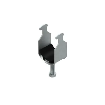 Clema in U pentru cablu cu jgheab de presiune din plastic BAK 22