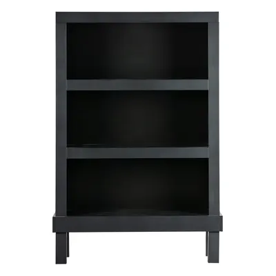Bibliotecă neagră din lemn de pin 107x160x39 cm Bonk – WOOOD