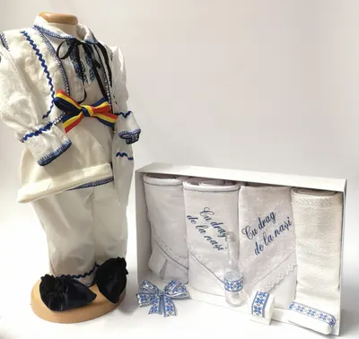 Set Costum National Victoras 7 si Trusou Botez Traditional