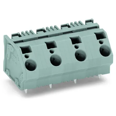 PCB terminal block; 6 mm²; Pin spacing 15 mm; 2-pole; CAGE CLAMP®; commoning option; 6,00 mm²; gray