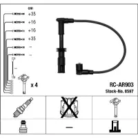 Set cablaj aprindere NGK 8597