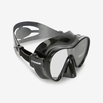 Mască scufundări CRESSI Frameless, fără ramă, cu suprafață turnată F1 Negru