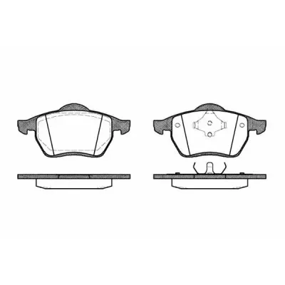 Set placute frana, frana disc REMSA 0390.00