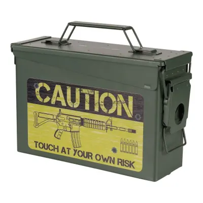 Cutie munitie metalica Ammo Box 30 Cal. – Caution Risk - Default Title
