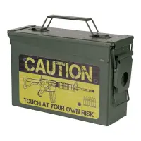 Cutie munitie metalica Ammo Box 30 Cal. – Caution Risk - Default Title