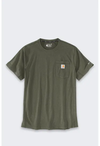 Tricou Force - croiala lejera - tehnologie FastDry - verde - bumbac/poliester