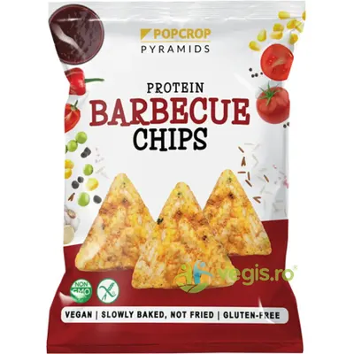 Chips-uri Proteice din Multicereale Coapte cu Aroma de Barbeque fara Gluten 60g
